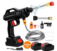 50Bar Cordless Pulitore Ad Alta Pressione Rondella Pistola Ad Acqua A Spruzzo Lavaggio Auto Macchina Set B -1 Battery