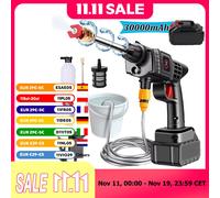 50Bar Cordless Pulitore Ad Alta Pressione Rondella Pistola Ad Acqua A Spruzzo Lavaggio Auto Macchina Per La Pulizia Dell'acqua A Pressione per Makita 21V Batteria