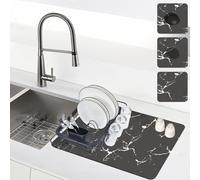50cm * 60cm Tappetino per Macchina da Caffè Tappetino Cucina Profondità Circa 2,5 mm Facile da Pulire Tappeto Scolapiatti Cucina Adatto per Tappetini per Lavastoviglie e Asciugatura Tappetini