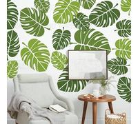 50cm Leaf Tropical Summer Jungle Palm Tree Stencil Stencil Mandala Per Pareti Grande Modello Di Mobili Vernice Grande Piastrella Nicchia Modelli Da Parete Modelli Per Modellare I Semi