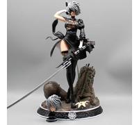 50CM Nier Automata Type B 2 Heads Anime Girls Action Figure