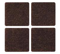 50CONFEZIO CONFEZIONE FELTRINI PER SEDIE MARRONE 25X25 MM* Nextradeitalia