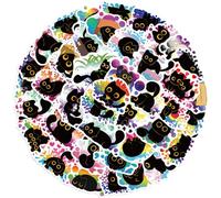 50counts Kitten Sider Sticker Resistente All'acqua Adesivi Per Diario Scrapbook Telefonico Per Laptop Per Bambini Ricompensa Per Bambini Campeggio Creativo Adesivo Creativo