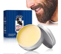 50g Balsamo per Barba Uomo, Cera per baffi per styling e controllo, aiuta a domare, acconciare e curare, Effetto Duraturo, Modella e Definisce Baffi e Barba