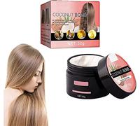 50g Coconut Bomb Nourishing Hair Mask, Coconut Hair Mask, Silky Deep Conditioner, Coconut Oil Mask for Damaged Dry Hair Repair (1pcs)