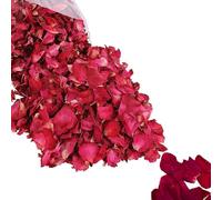 50g Confezioni di Coriandoli Matrimonio, Coriandoli di Petali di Fiori Naturali, Lancia Petali Secchi Petali di Rosa, Fiori di Rosa Biodegradabili per Pediluvio Nozze (50, Grammi)
