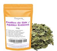 50g Foglie Intere di Giuggiolo/Sidr - Foglie di Sidr Essiccate - Aroma e Gusto Intensi - 100% Naturale, Puro e Senza Additivi | Qualità Superiore - Tazarin Ltd