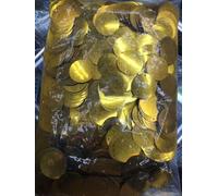 50g grandi paillettes rotonde 30mm PVC paillettes piatte rotonde paillette decorazione foro laterale per abito da ballo coriandoli argento paillettes-oro-30mm