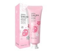 50G MASCHERA DESCABILE - Consultata in profondità e controllo 'olio | Maschera facciale idratante con estratto di fiori di ciliegio | Detergente dei pori, eliminazione delle impurità e cura della
