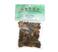 50g Mirra - Commiphora myrha - Resina aromatica per albero in pezzi naturali