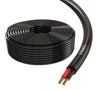 50m Cavi per altoparlanti Round 2x 1,5mm² Professionale PA Cavo per diffusori Hi