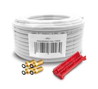 50m Cavo Sat 135dB Cavo Coassiale HD 4 F Maschio Placcato Oro Spelatutto 4K TV