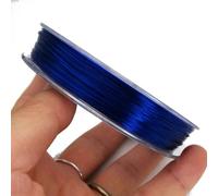 50M importato 0.7mm elastico C linea corda corda rotolo perline filo braccialetto fai da te mano catenaria linea-blu navy