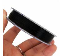 50M importato 0.7mm elastico C linea corda corda rotolo perline filo braccialetto fai da te mano catenaria linea-nero