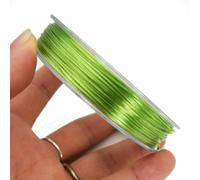 50M importato 0.7mm elastico C linea corda rotolo di perline braccialetto fai da te mano catenaria linea-verde chiaro