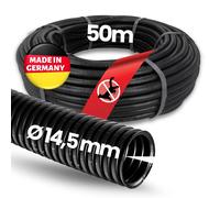 50m Kalitec Tubo Ondulato 14,5mm Corrugato Fessurati Vuoto Cavo Protezione