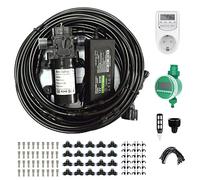 50m Nebulizzatore Giardino da Esterno con Pompa silenziosa 24v & timer, Kit di nebulizzazione con filtro, Sisteme di Raffreddamento for Patio, Sisteme Irrigazione Giard
