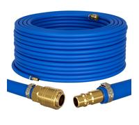50m Tubo flessibile per aria compressa con raccordo a sgancio rapido 9mm PVC Est