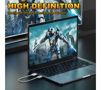 50M Wireless HDMI Extender Video Transmitter Receiver per PC Phone a TV Bianco #