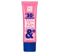ANDbeauty Clear Sun Balm SPF 30 - Protezione solare invisibile per il viso con effetto primer - Balsamo parasole opaco senza profumi - liscio come la seta, non grasso, vegano e impermeabile, 50 ml