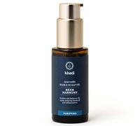 Olio per Capelli Ayurvedico Neem Harmony Lenitivo da 50ml per Capelli con Forfora, Khadi