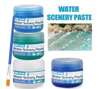 50ml Pasta con effetto acqua realistico - Gel d'acqua in plastica pesante, adatto per modelli 3D, modelli in miniatura, modelli in scala - Adatto per fiumi, oceani, laghi, scene statiche - Adatto per 
