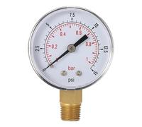 50mm 0~60psi 0~4bar Filtro Piscina Manometro Pressione Acqua Manometro Pressione Idraulica Misuratore Manometro 1/4" NPT Filettatura(TS-50-4bar)