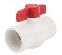 50mm/2"Dias Slip Ends controllo acqua valvola a sfera in PVC bianco e rosso