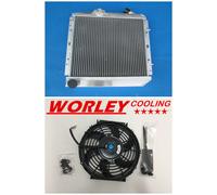 50mm 2Row RADIATOR for RENAULT 5 SUPER 5/R5 9/11 1.4L GT TURBO MT 1985-91 & FAN