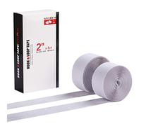 50mm di Larghezza Ganci Nastro Adesivo, Strisce Laccio Adesivo, hook loop autoadesivo per Lavori di Casa, fai da te, Lavori Manuali (4.5M,Bianco)