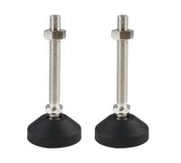 50mm dia M8x80mm filettato regolabile livellamento 2x piede Mobili scivolata