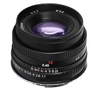 50mm F1.7 Grande apertura Standard Prime Full Frame Ritratto Messa a fuoco manuale Obiettivo compatibile con la fotocamera Canon EOS PK M42 SLR (Color : M42)