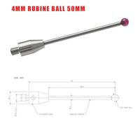 50mm Lungo Touch Sonda A-5003-4799 Grigio Argento 1pcs Filo 4mm Rigidità Pratico