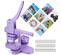 50MM Square Badge Maker Button Machine Kit con 100 Set di Bottoni Forniture FAI DA TE Quadrata Foto Distintivo Stampa Macchina Squadra Distintivo
