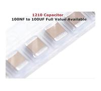 50PC 1210 Capacitor 16V 50V 107 474 684 105 225 475 106 226 476 104 0.1UF 1UF 2.2UF 4.7UF 10UF 22UF 47UF 100UF 100NF 470NF 680NF NWPNLXEA(100UF(107) 10V)