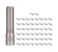 50PC Snow Tire per studs 4x12mm 4x9mm Steel Kit 50PC Snow Tire(silver m4*9) | Enhanced ice grip, 4x12mm and 4x9mm sizes, stainless steel, includes socket tool, safer winter driving