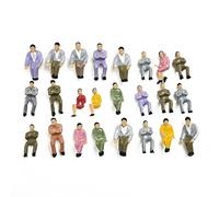 50PCS 1:50 figure dipinte per il modello di treni scala tutti i passeggeri seduti, persone modello sedute per la fabbricazione di modelli di tabella di sabbia