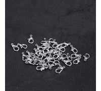 50pcs 10 12 14 16 20 mm Metallo Moschettoni Ganci per la creazione di Gioielli Oro Argento Colore Fine Chiusure Connettori Collana Risultati