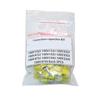 50PCS =10 Kinds * 5 PCS Correction Capacitor Package Kit KIT 100V 102J 152J 332J 472J 103J 333J 473J 104J 224J 474J ICXLPMC
