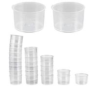50Pcs 10ml misurino con scala graduata in plastica trasparente becher per aule didattiche ed esperimenti di laboratorio