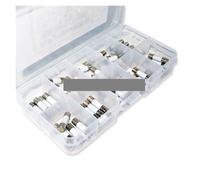 50PCS 10Values 5 * 20mm Fast Ceramic Fuses Kit 250V 5mm X 20mm 0.25A 0.5A 1A 2A 3A 5A 8A 10A 15A 20 AUOQKQUT