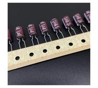50pcs 220uF 25V220UF 8x12mm Low Impedance 25V220uF Aluminum Electrolytic Capacitor NWPNLXEA