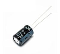 50PCS 25V 220UF 25V 220UF Aluminum Electrolytic Capacitor 25 V / 220 UF Size 8 * 12MM Electrolytic capacitor MQXFCZUX