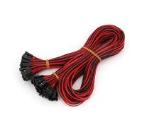50Pcs 2Pin Female To Female Pitch 2.54mm 70cm Jumper Wire Connector 26AWG For 3D Printer AUOQKQUT