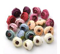 50pcs 3-4cm Rosa Germoglio Fiore Artificiale Testa Per Casa Giardino Scarpebook