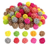 50pcs 3 centimetri palla di rattan aromaterapia colorato ciondolo ornamenti