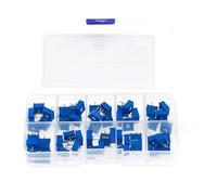 50pcs 3386P series 100R 200 500R 1K 2K 5K 10K 20K 50K 100K 500K multi-turn potentiometer Variable resistors With box set NWPNLXEA