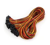 50Pcs 3Pin Double Ends Female To Female Pitch 2.54mm 70cm Jumper Wire Connector 26AWG For 3D Printer NWPNLXEA