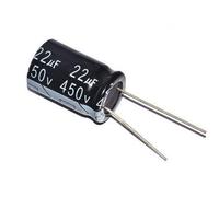50PCS 450V22UF Electrolytic capacitor 22UF 450V 13 * 20mm Capacitance Meters