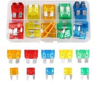 50pcs 5/10/15/20/30A Car Standard Auto e Mini Blade Fuse Kit moto motociclistico camion for automobilistico set di fusibili